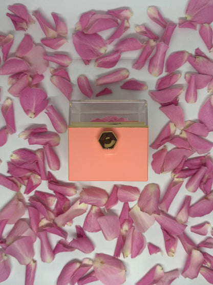 Rose Giftbox With Necklace, Pink box