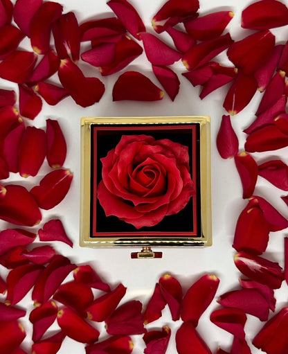 Rose Giftbox With Necklace, Red box