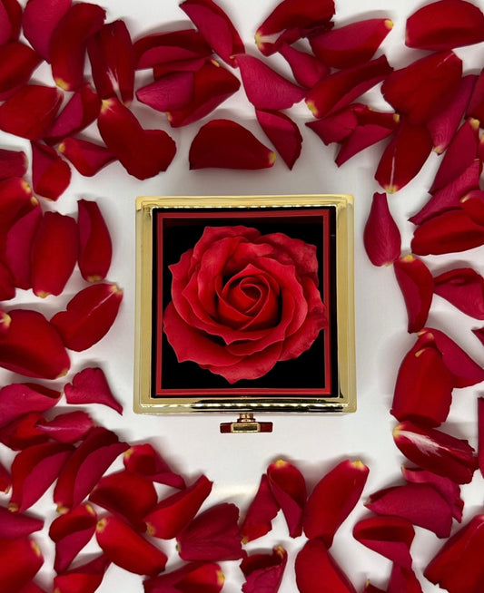 Rose Giftbox With Necklace, Red box